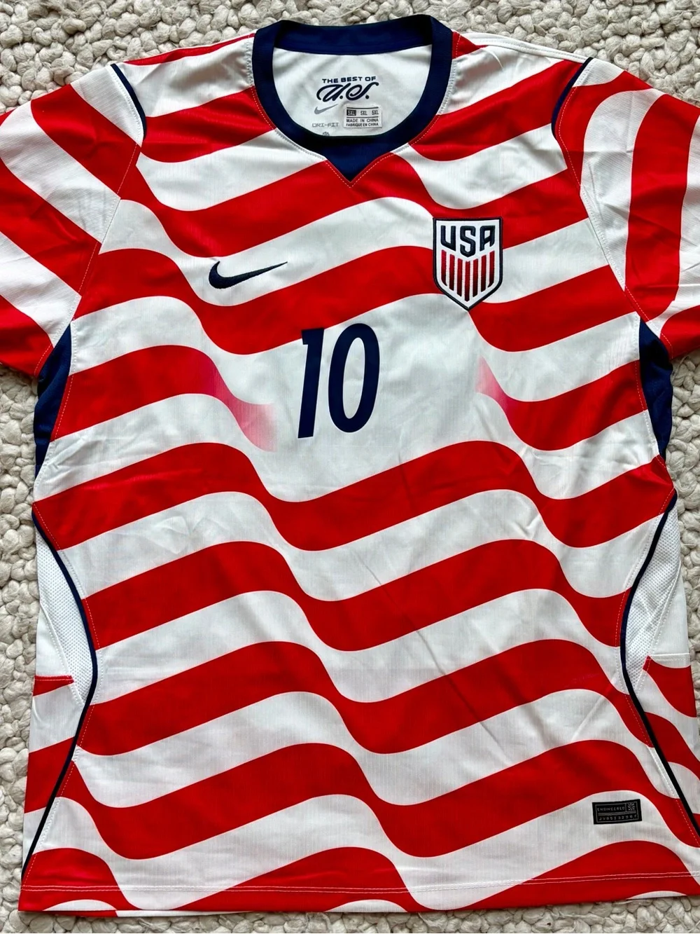 World Cup player edition USA Nike Soccer Jersey #10 slim fit 2XL - Picture 1 of 6